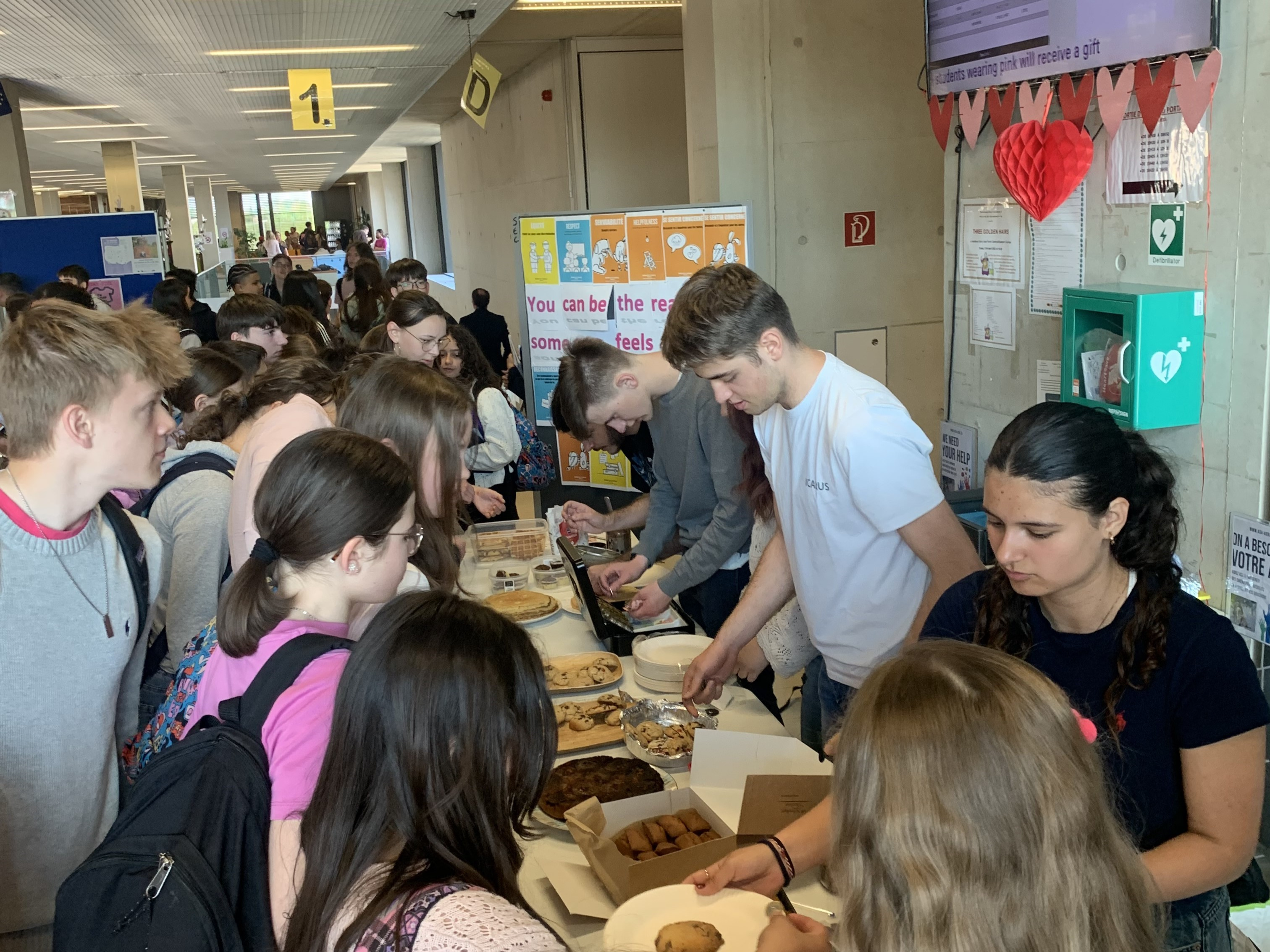 Our team during a bake sale