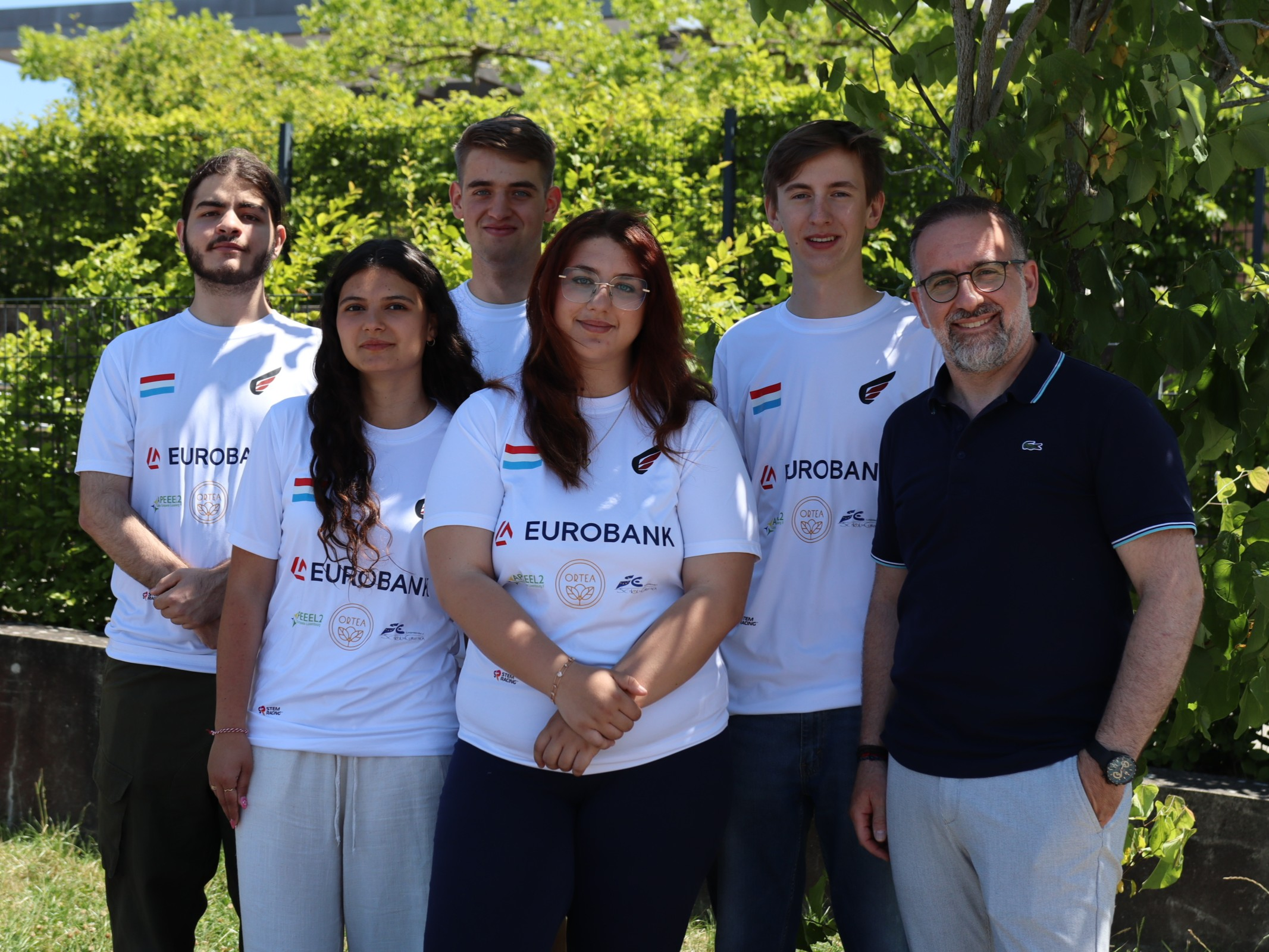 Team photo outside